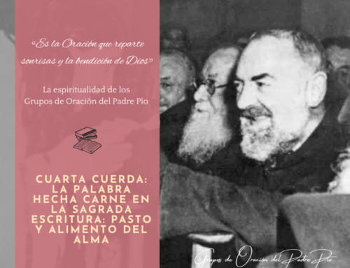 Cuarta cuerda: La Palabra hecha carne en la Sagrada Escritura: alimento y nutriente del alma