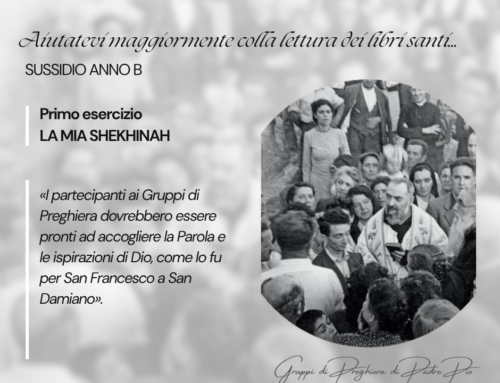 Primo esercizio:  La mia Shekhinah